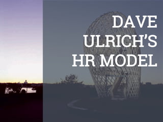 DAVE
ULRICH’S
HR MODEL

 