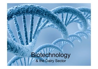 Biotechnology
 & the Dairy Sector
 