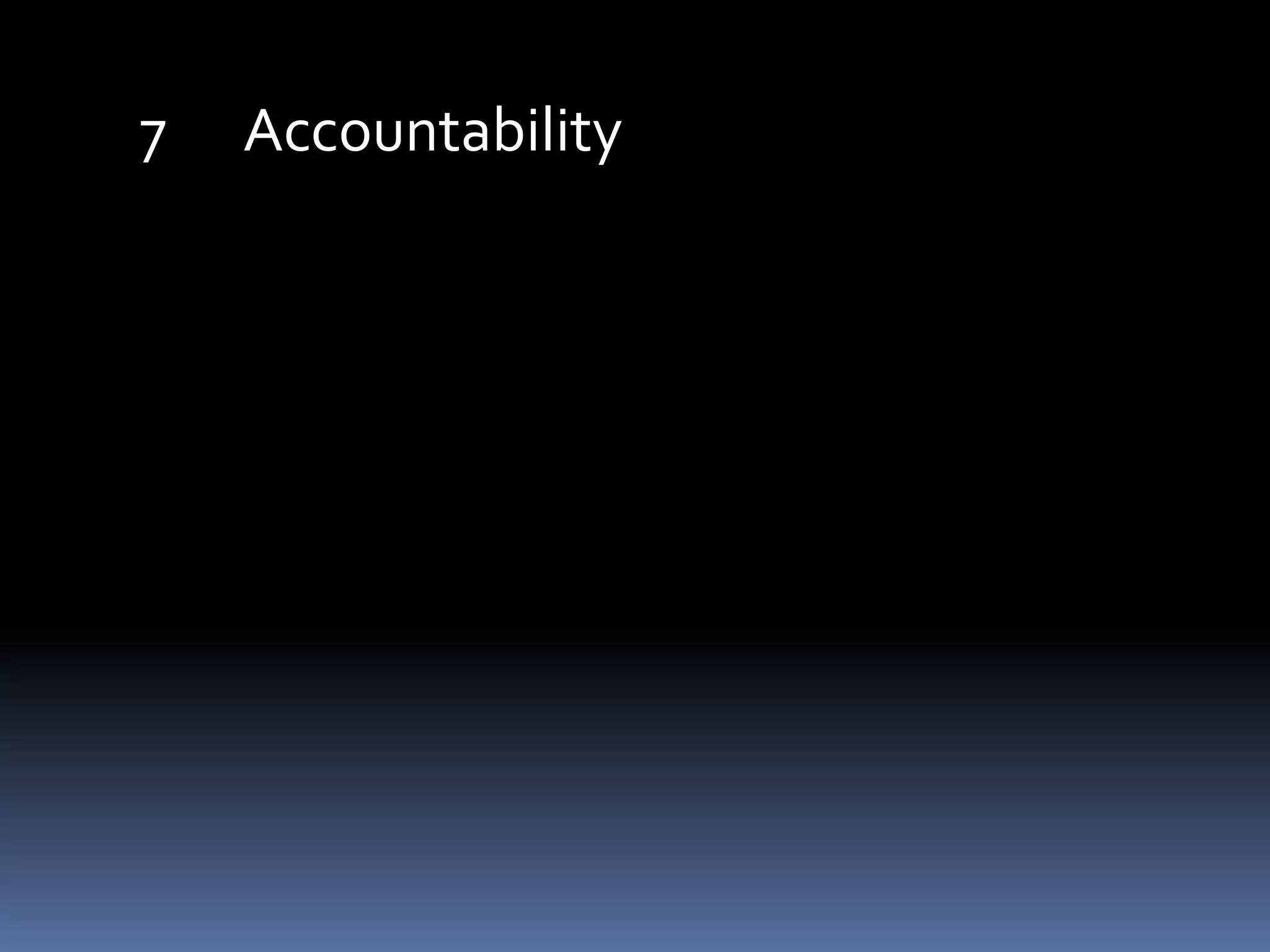 Accountability