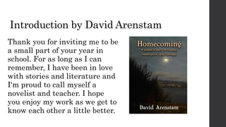 David Arenstam - Guest speaker