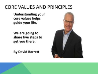 Barrett on Your Core Values | PPTX