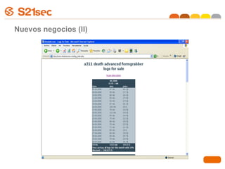 Nuevos negocios (II)
 