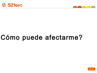 ¿Cómo puede afectarme?



                         Pág. 75
 