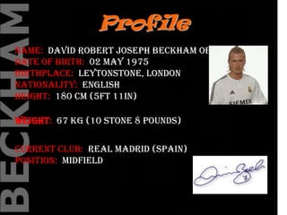David beckham... | PPTX