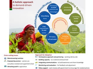 Demand-Driven innovation in agriculture: Creating economic opportunity for smallholder farmers and nutritional security for consumers