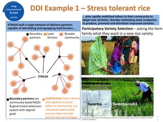 Demand-Driven innovation in agriculture: Creating economic opportunity for smallholder farmers and nutritional security for consumers