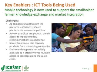 Demand-Driven innovation in agriculture: Creating economic opportunity for smallholder farmers and nutritional security for consumers