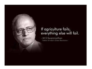 Demand-Driven innovation in agriculture: Creating economic opportunity for smallholder farmers and nutritional security for consumers