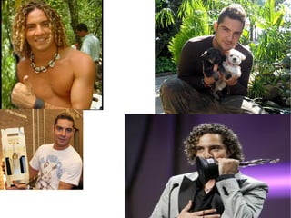 Bisbal apadrinando a un cachorro de tigre blanco.