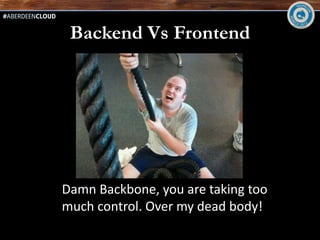Dont’s
Don’t use Backbone for small things
Don’t use it if SEO is important
Don’t use it if you are in a rush.
Don’t CoffeeScript until you JavaScript
Don’t use extra add-ons on top of Backbone
until you know Backbone.
Don’t learn it by theory: It’s MV*.
 