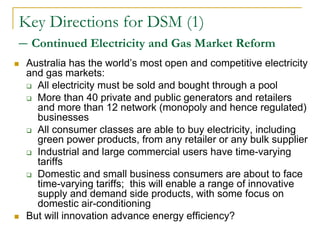 Australian Energy Efficiency and Demand Side Management Activities | PDF