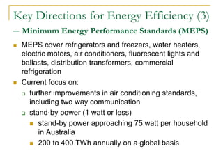 Australian Energy Efficiency and Demand Side Management Activities | PDF