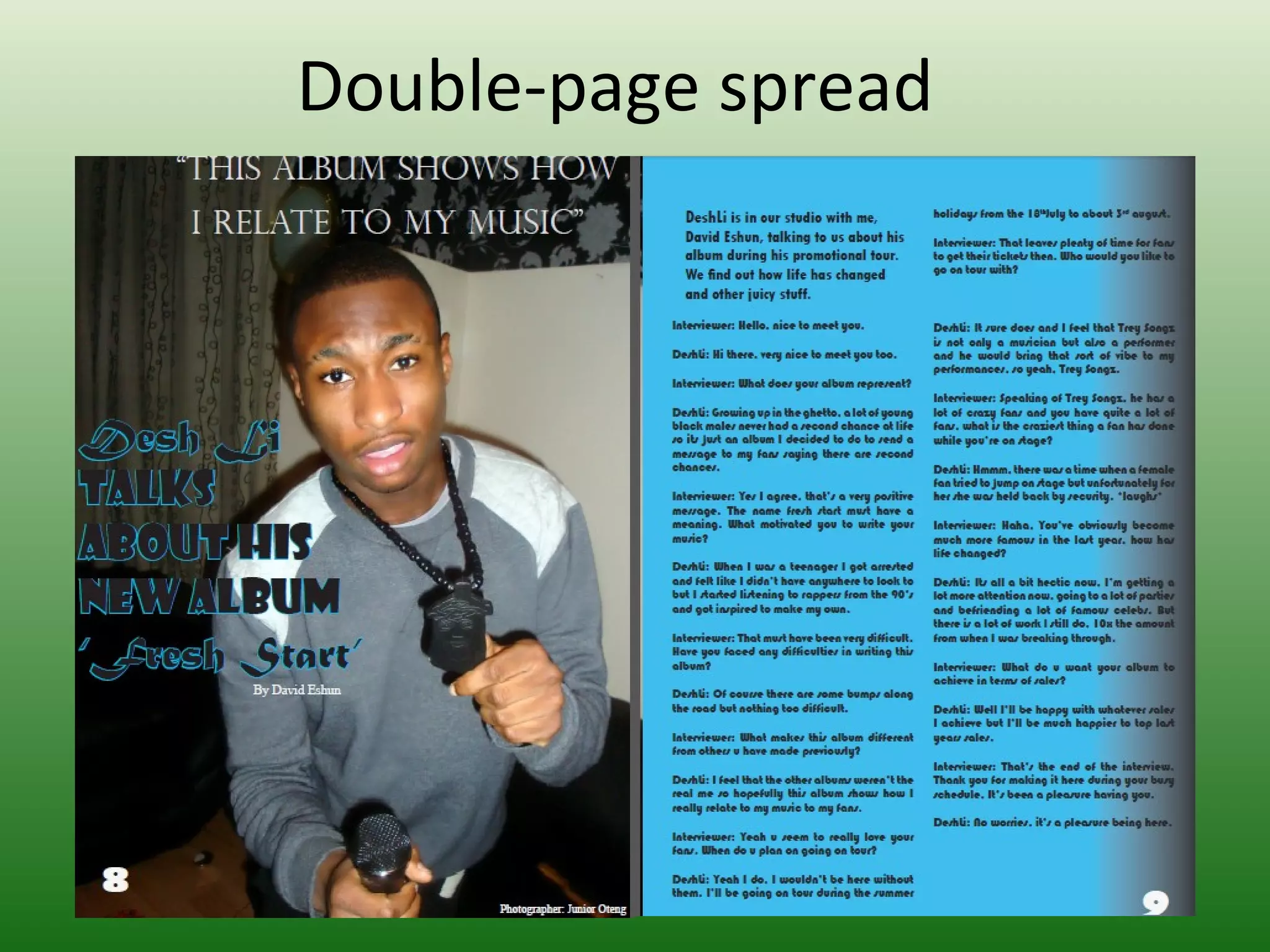 Double-page spread
 