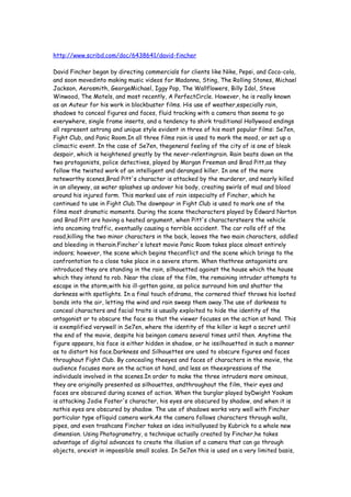 David fincher