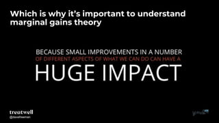 @davefreeman@davefreeman
Which is why it’s important to understand
marginal gains theory
 