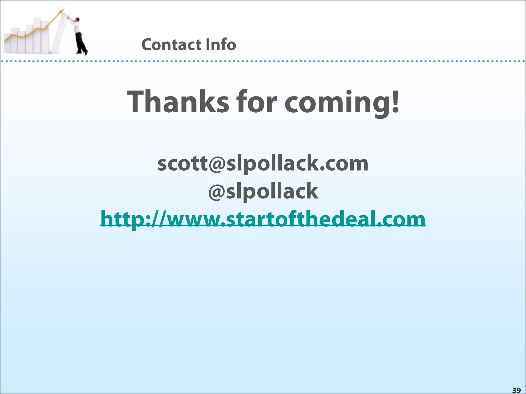 Presentation to Startup Institute - David + Goliath