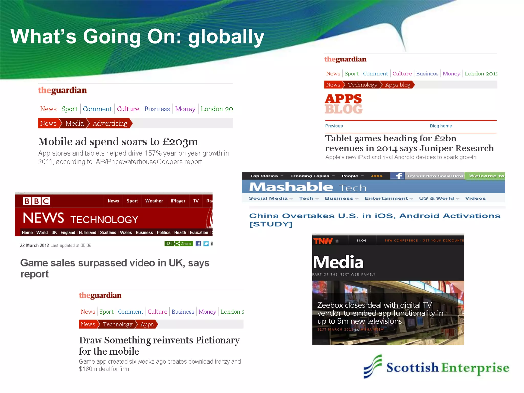 What’s Going On: globally
 