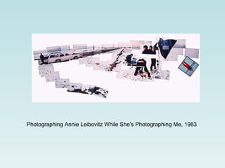 Photographing Annie Leibovitz While She's Photographing Me, 1983  