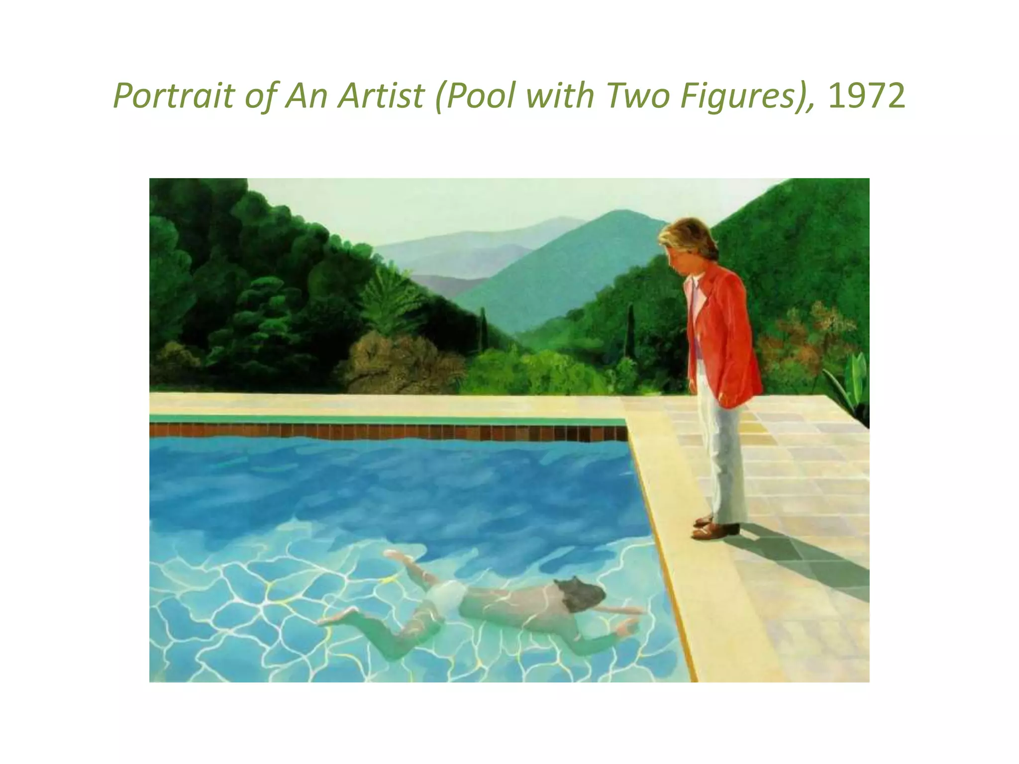 Portrait of An Artist (Pool with Two Figures), 1972