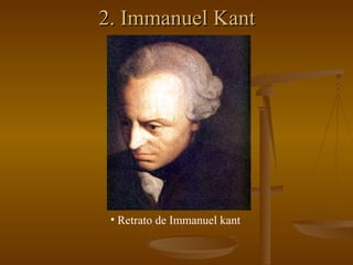 2. Immanuel Kant Retrato de Immanuel kant 