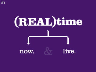 #1




     (REAL)time

     now.   &   live.
 