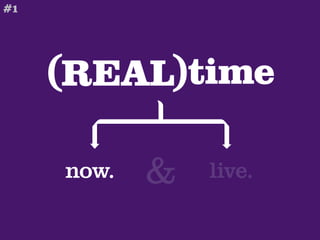 #1




     (REAL)time

     now.   &   live.
 