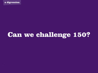 a digression




  Can we challenge 150?
 