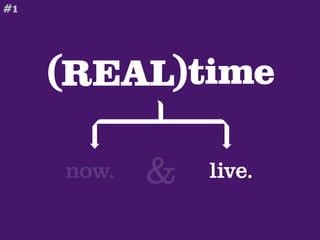 #1




     (REAL)time

     now.   &   live.
 