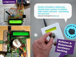 a digression




                Ardui
                      no &
                Home
                     made
               hardw
                     are
               hackin
                      g
 