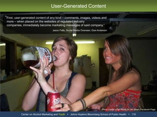 Center on Alcohol Marketing and Youth   Johns Hopkins Bloomberg School of Public Health   98Beer Brand Website Best PracticeBEST PRACTICEIf a visitor enters an age below the LPA, the Heineken brand website stores this age and denies entry upon subsequent visits.