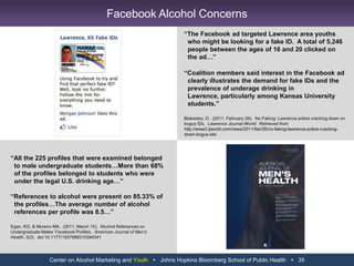 Center on Alcohol Marketing and Youth   Johns Hopkins Bloomberg School of Public Health   23Youth on Captain Morgan USA Facebook Page