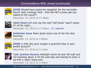 Center on Alcohol Marketing and Youth   Johns Hopkins Bloomberg School of Public Health   30Youth on Budweiser Facebook Page