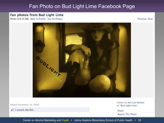 Center on Alcohol Marketing and Youth   Johns Hopkins Bloomberg School of Public Health   40Captain Morgan USA Brand Wall