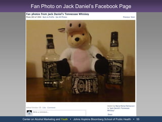 Center on Alcohol Marketing and Youth   Johns Hopkins Bloomberg School of Public Health   43Conversations With Joose (continued)