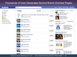 Center on Alcohol Marketing and Youth   Johns Hopkins Bloomberg School of Public Health   47User-Uploaded Photos on Captain Morgan USA Page