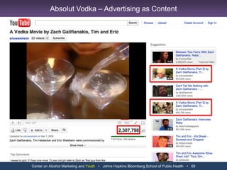 Center on Alcohol Marketing and Youth   Johns Hopkins Bloomberg School of Public Health   57Driving Purchase Intent With Peer AdvertisingSource: http://www.slideshare.net/360digitalinfluence/facebook-state-of-the-union