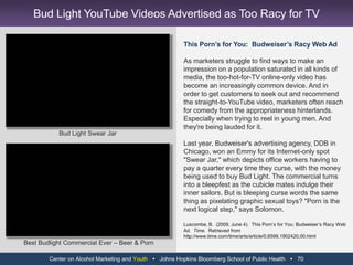 Center on Alcohol Marketing and Youth   Johns Hopkins Bloomberg School of Public Health   58Peer Advertising = Social ProofPhoto Credit – Fan Photo on Jim Beam Facebook Page