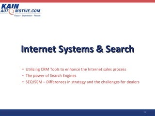 Internet Systems & Search ,[object Object],[object Object],[object Object]