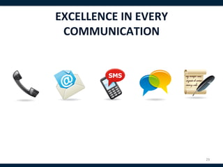 EXCELLENCE	
  IN	
  EVERY	
  	
  
 COMMUNICATION	
  




                                    29	
  
 