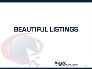 BEAUTIFUL LISTINGS




                     46	
  
 