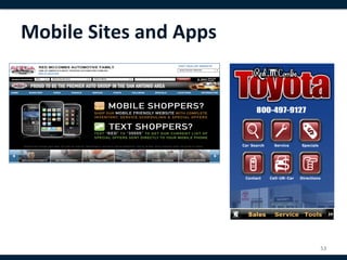 Mobile	
  Sites	
  and	
  Apps	
  




                                     53	
  
 