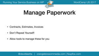 Running Your Service Business on WordPress