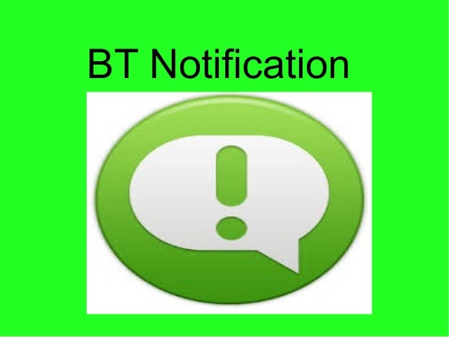 David ledesma. bt notification