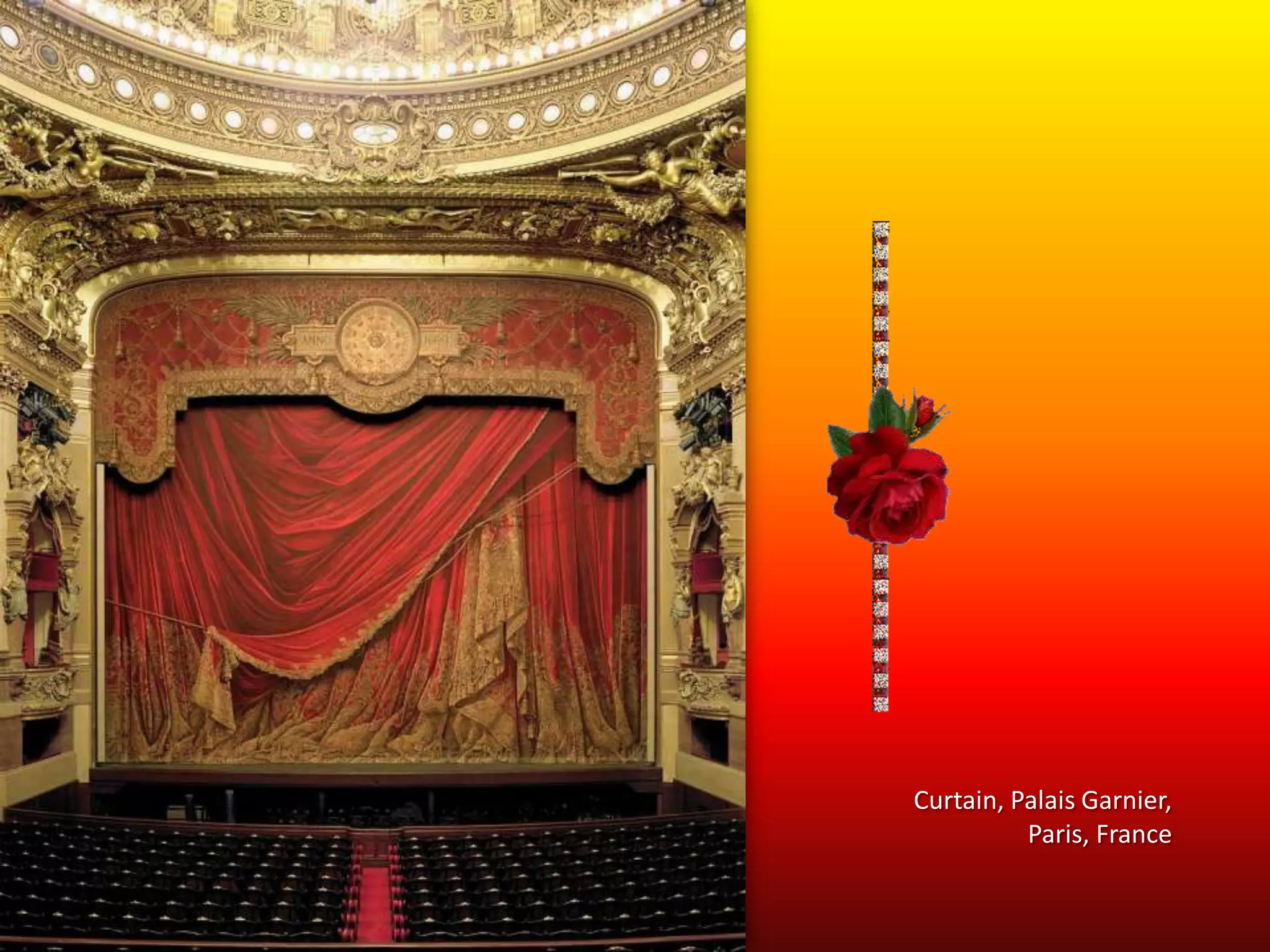 Curtain, Palais Garnier, Paris, France