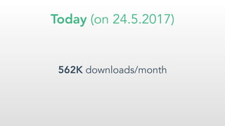 Today (on 24.5.2017)
562K downloads/month
 