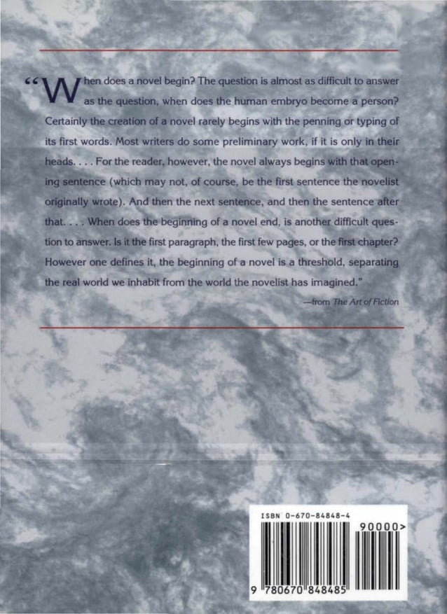 David Lodge The art of fiction | PDF