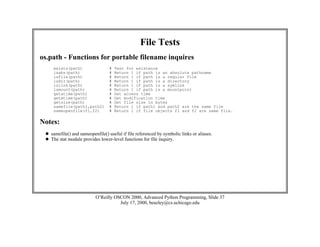 David M. Beazley - Advanced Python Programming (2000, O'Reilly).pdf