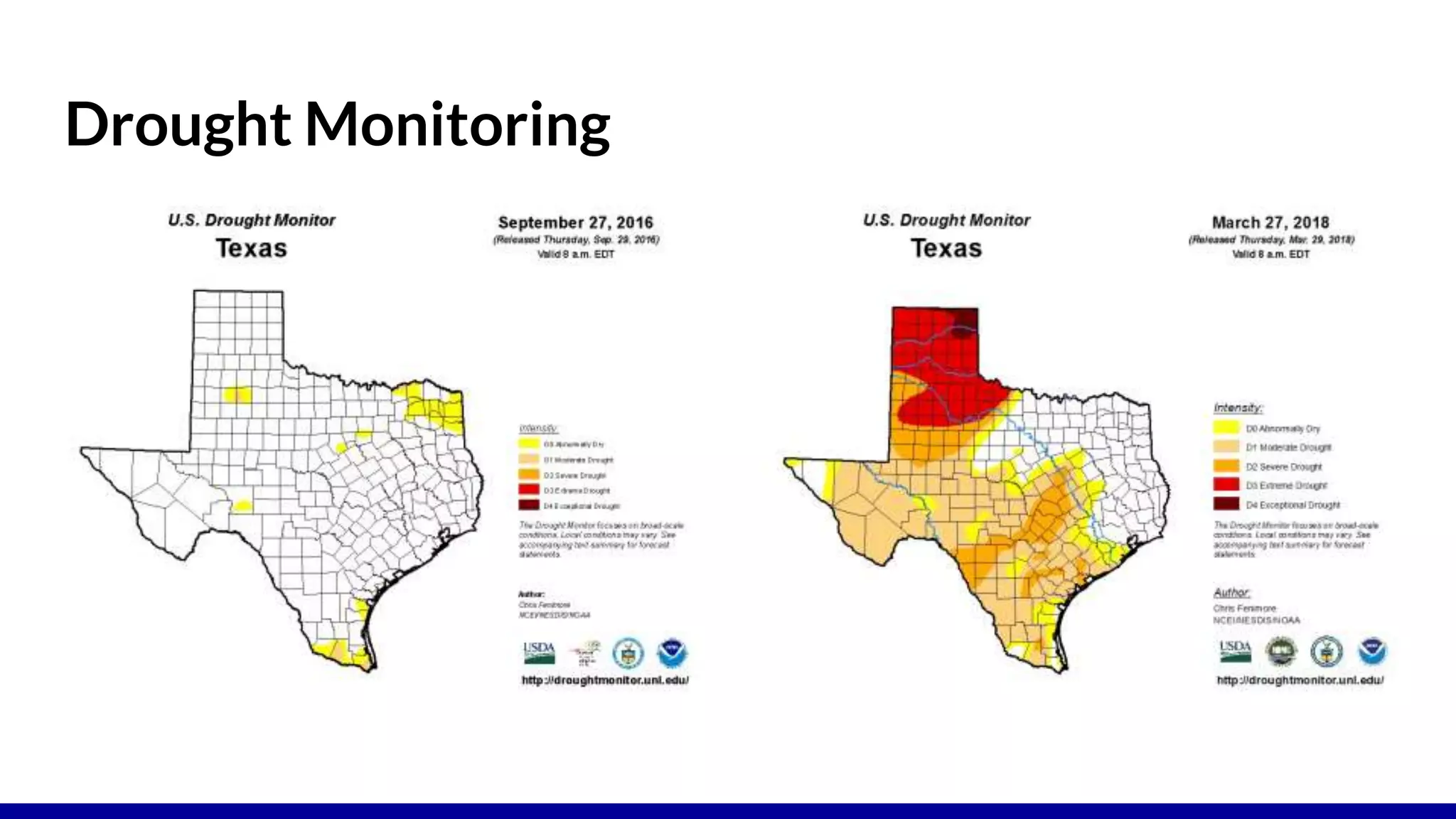 Drought Monitoring
 