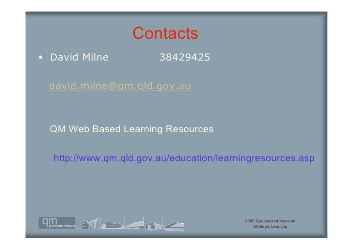 A Selection Of New Qm Online Learning Resources David Milne