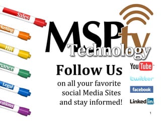 Follow Us on all your favorite  social Media Sites  and stay informed! 